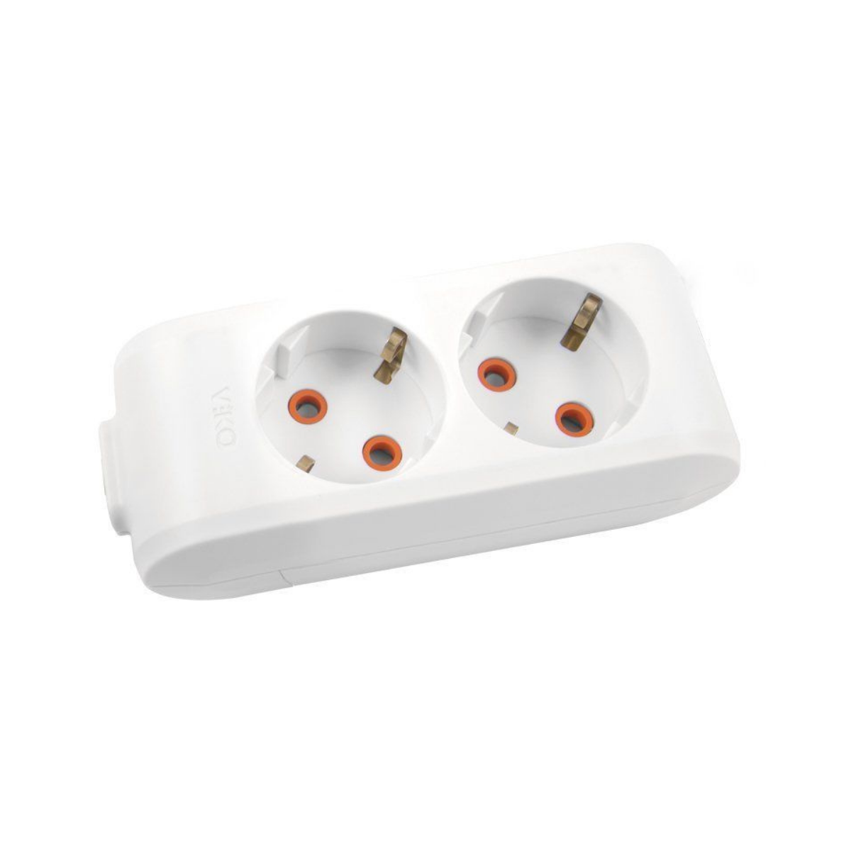 Multi-let Beyaz İkili Priz Topraklı Klemensli Ç. K.