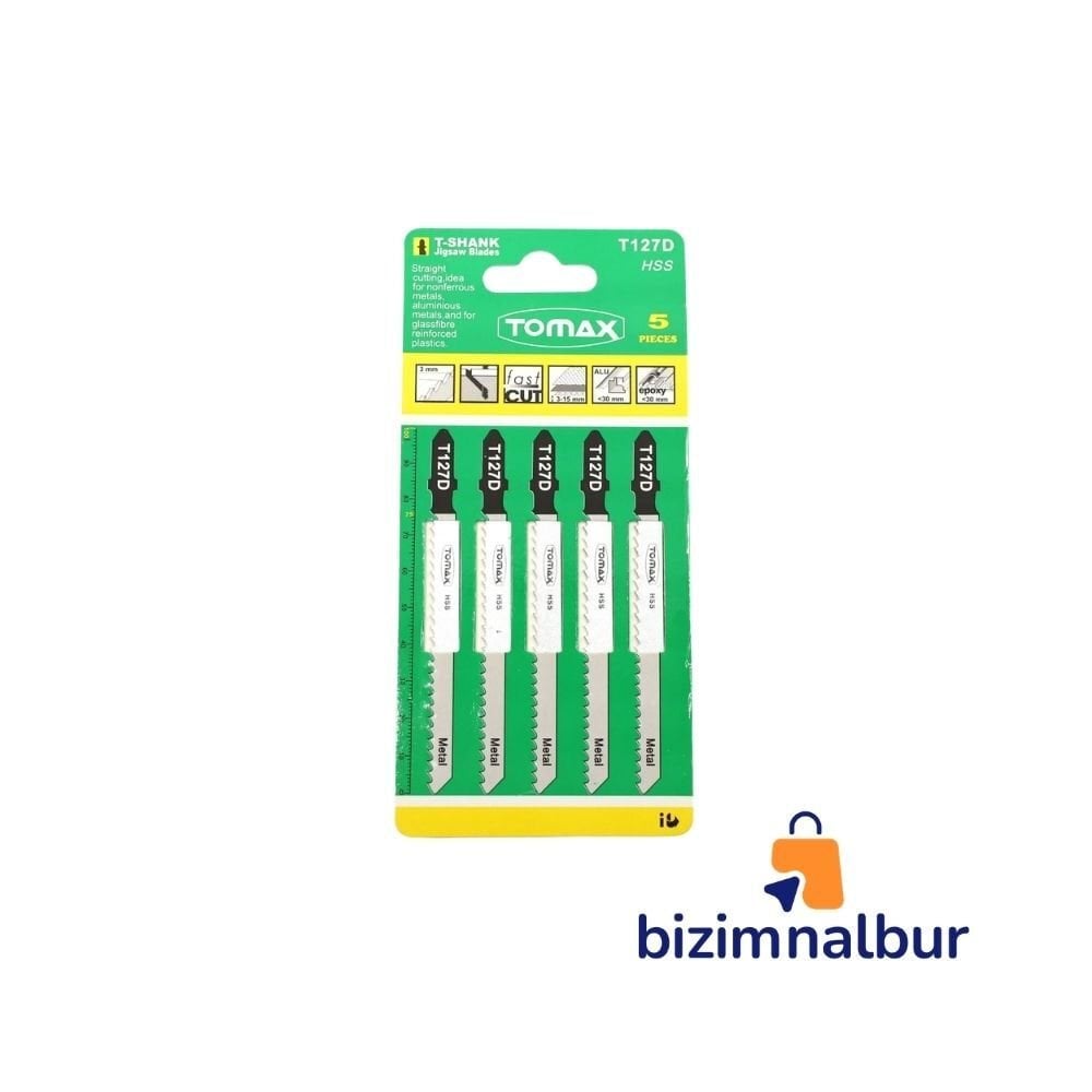 Metal Dekupaj Ağzı Özel Kesim ( T127D ) - 5'Li Paket