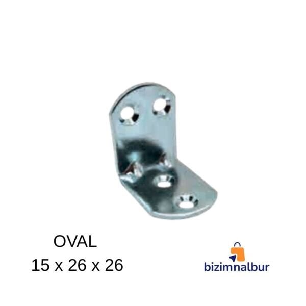 15x26x26 Oval -1.5mm Masa L Gönye