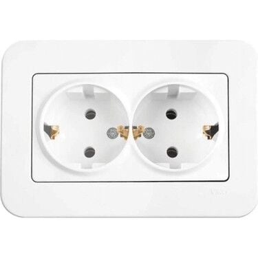 Linnera İkili Topraklı Priz  ( Çerçeve Dahil )