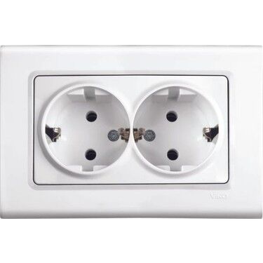 Linnera İkili Topraklı Priz Ç. K. ( Çerçeve Dahil )