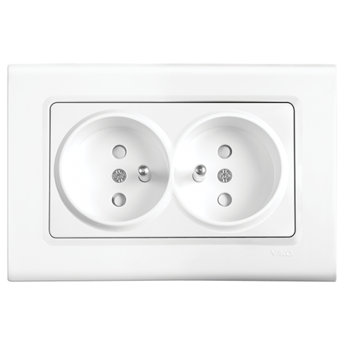 Linnera İkili UPS Topraklı Priz Ç. K. ( Çerçeve Dahil )