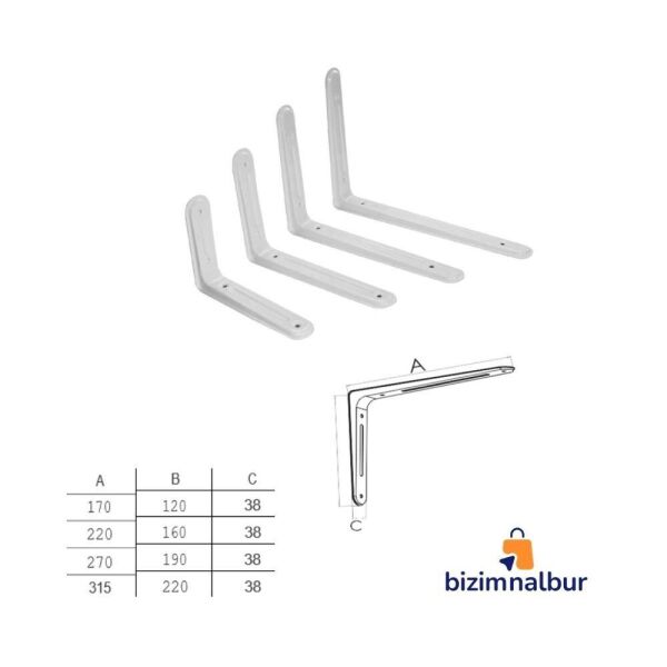 270x220 Klas Raf Altları Beyaz