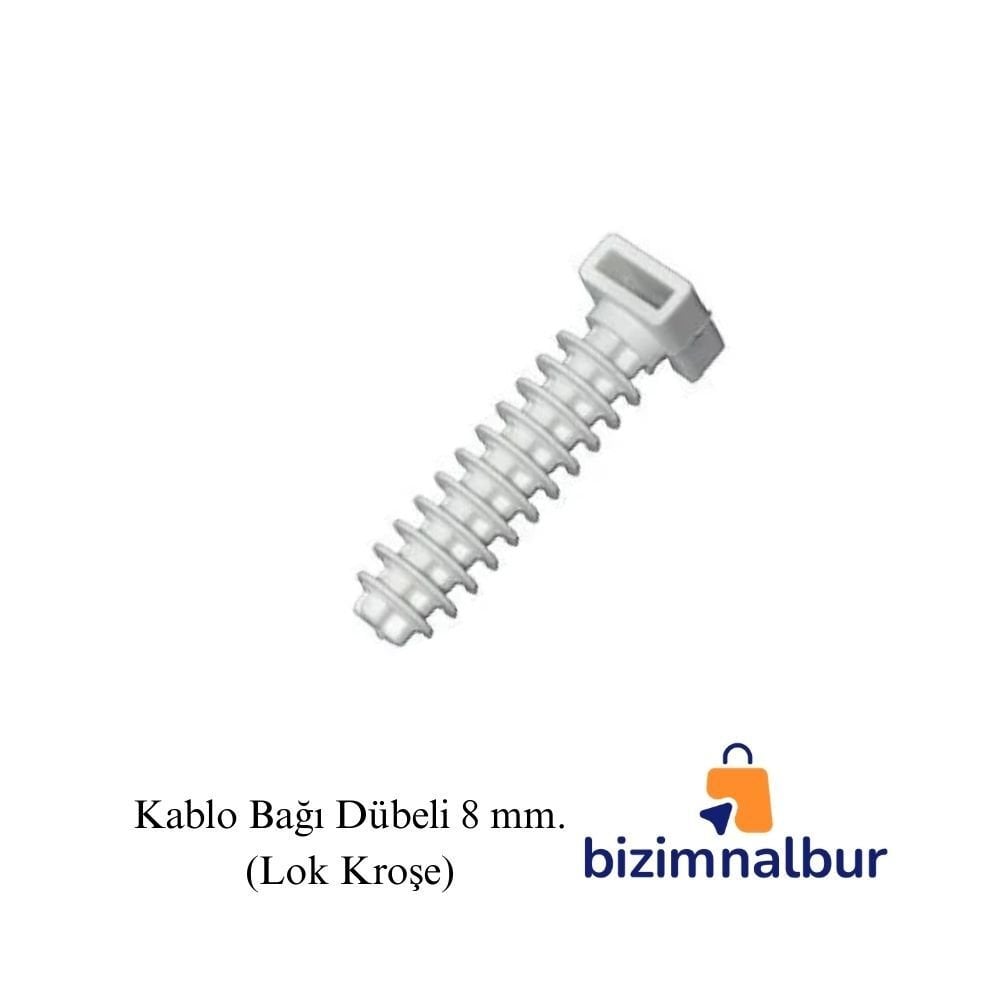 Kablo Bağı Dübeli 8 mm. (Lok Kroşe)