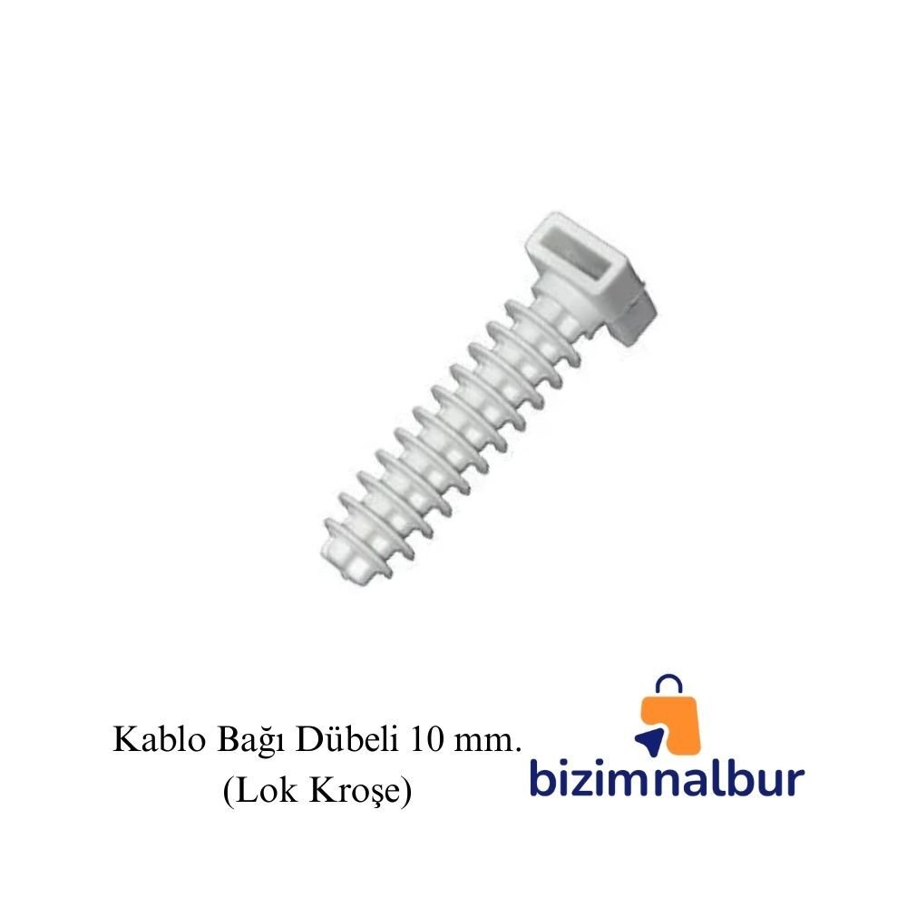 Kablo Bağı Dübeli 10 mm. (Lok Kroşe)