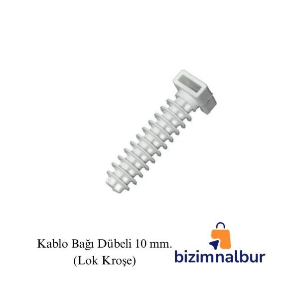 Kablo Bağı Dübeli 10 mm. (Lok Kroşe)