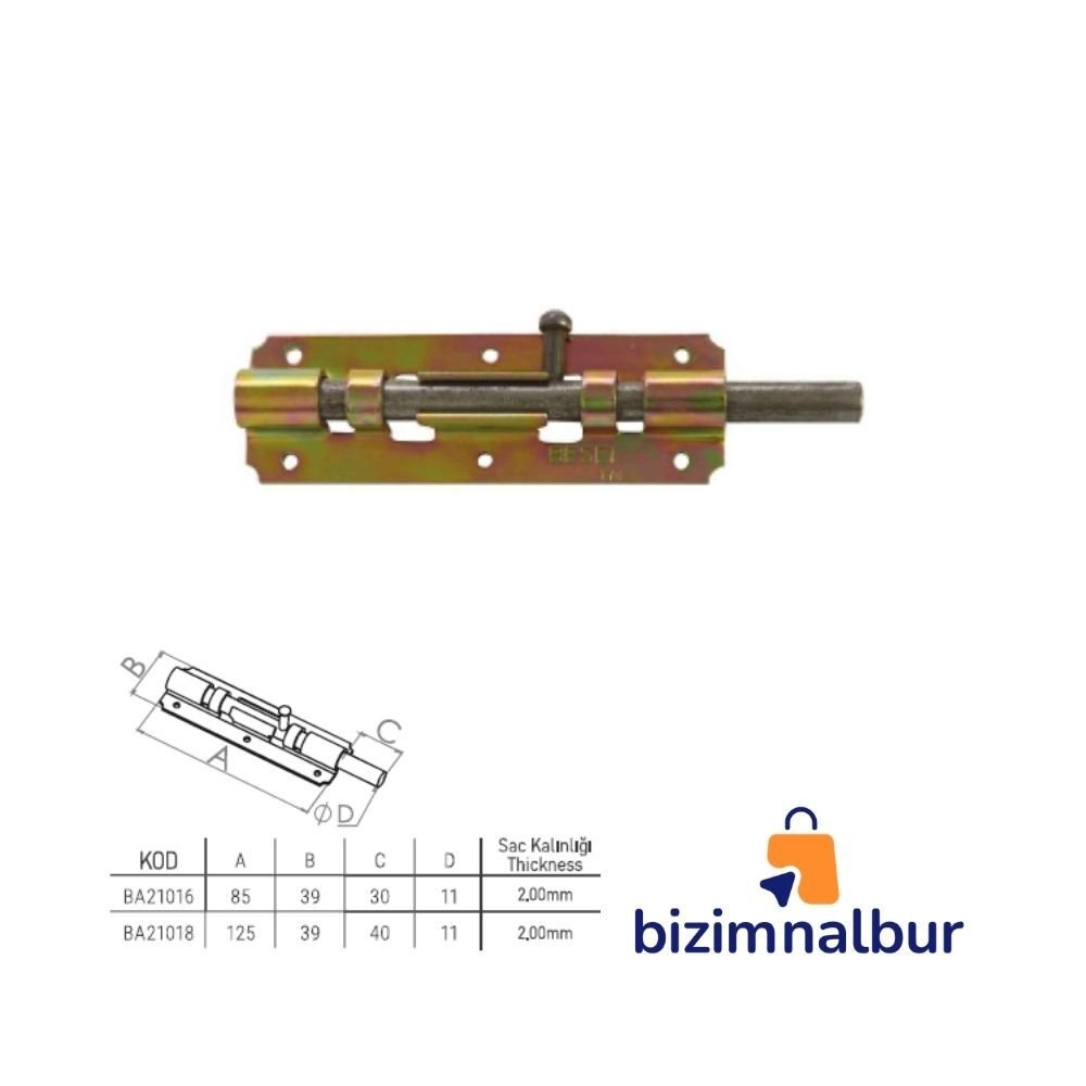 18 No Demir Doğrama Sürgüsü