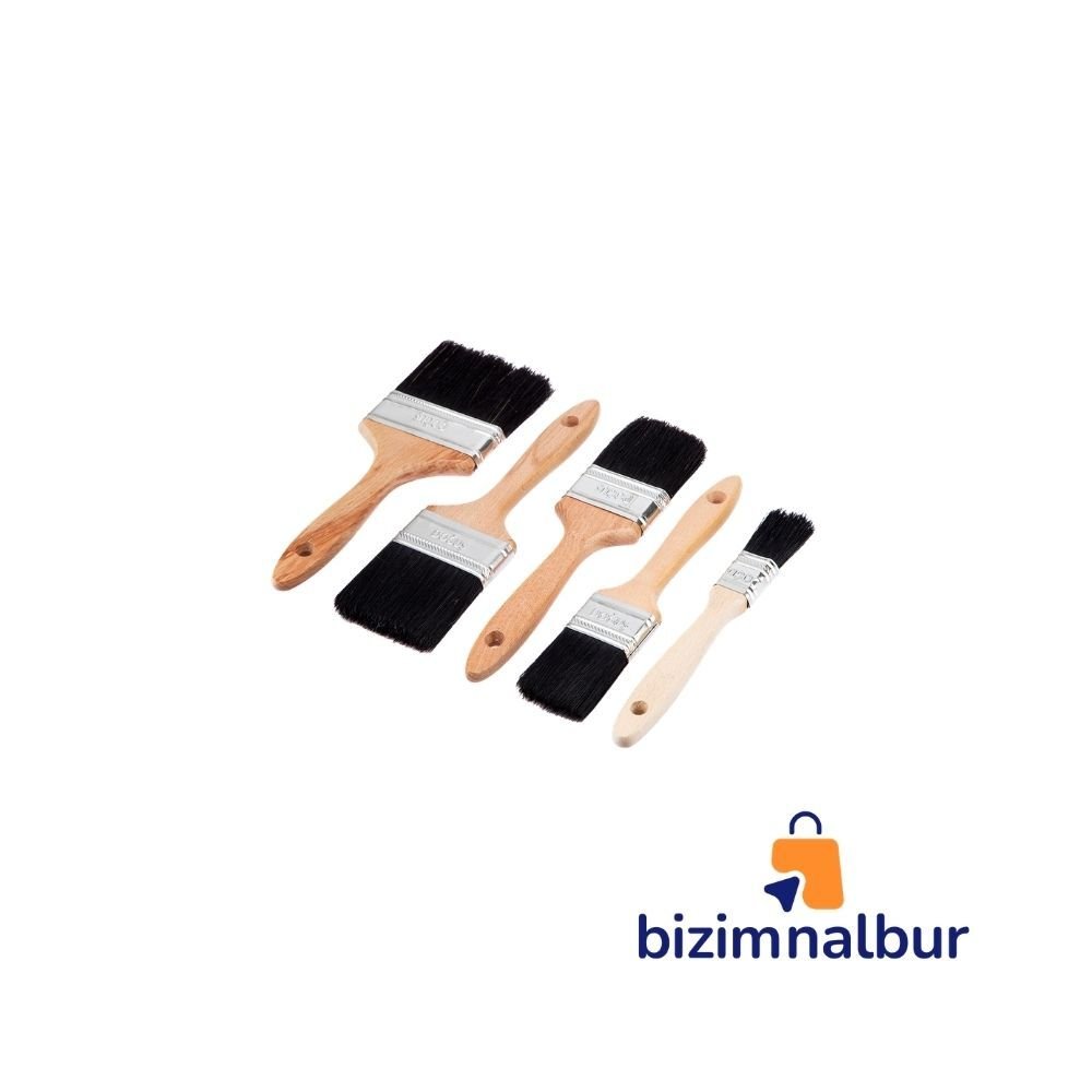 1 No Ahşap Saplı Lüks Yağlı Boya Fırçası