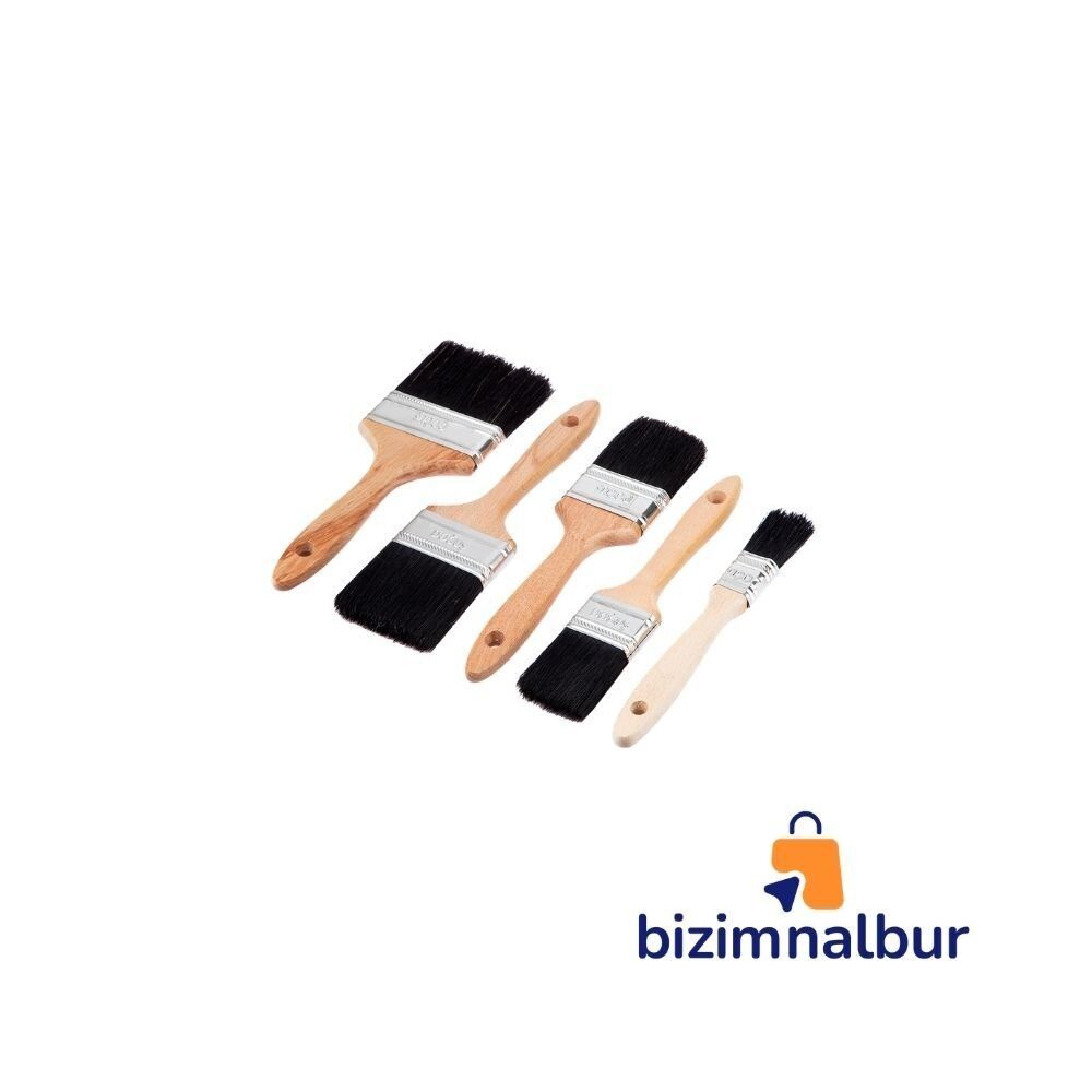 1.5 No Ahşap Saplı Lüks Yağlı Boya Fırçası