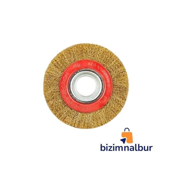 200 X 25 mm Saçaklı Daire Tel Fırça
